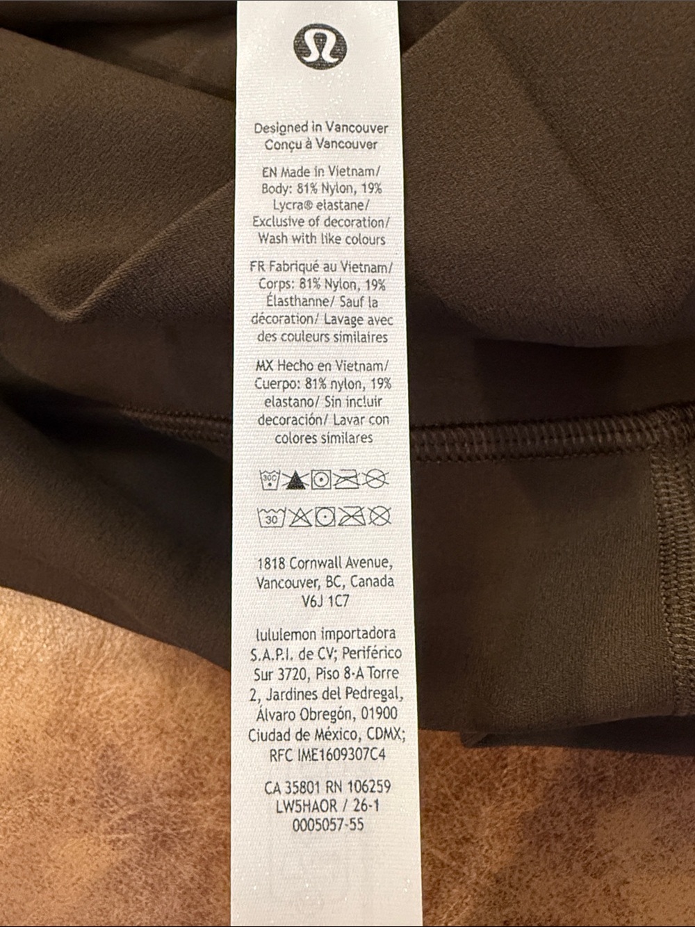 NWT Lululemon Groove Nulu High-Rise Flared Pant Sz 8 Regular Walnut Crunch Brown - Picture 3 of 4